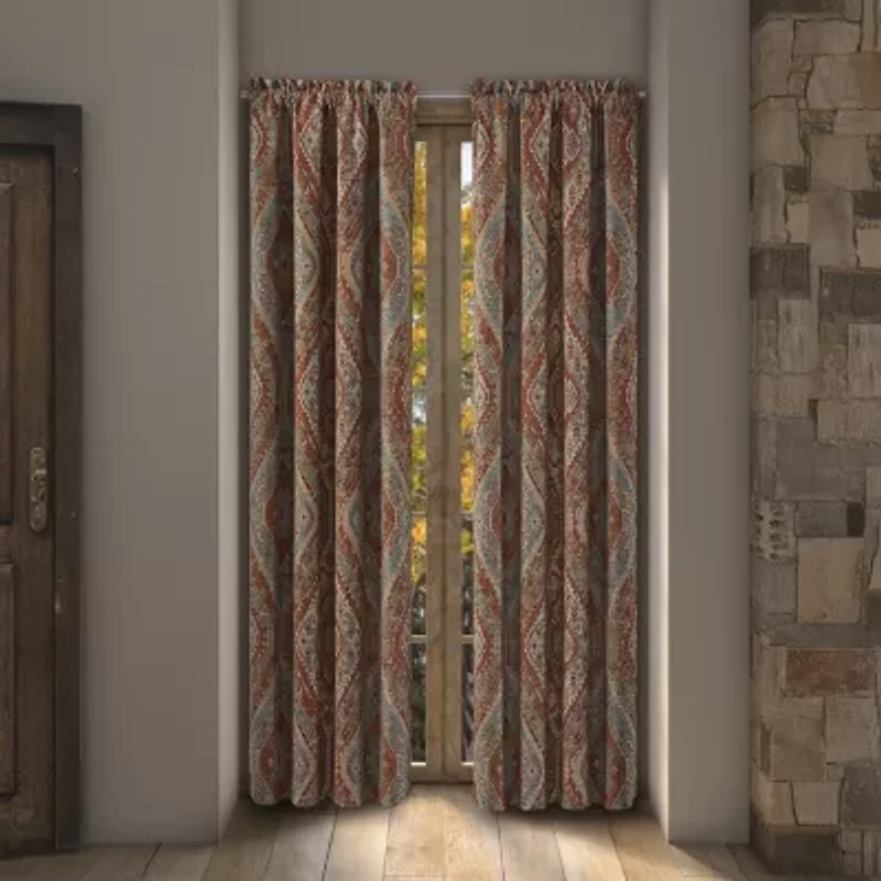 Queen Street Jefferson Rod Pocket Blackout Set of 2 Curtain Panel