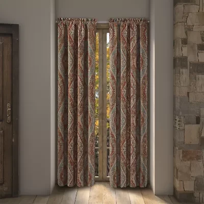 Queen Street Jefferson Rod Pocket Blackout Set of 2 Curtain Panel