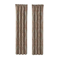 Queen Street Jefferson Rod Pocket Blackout Set of 2 Curtain Panel
