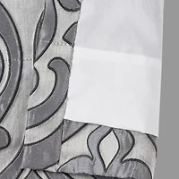 Queen Street Bylthe Pewter Rod Pocket Blackout Set of 2 Curtain Panel