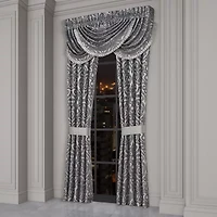 Queen Street Bylthe Pewter Rod Pocket Blackout Set of 2 Curtain Panel