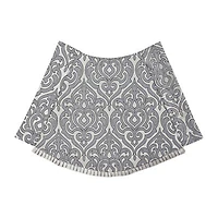 Queen Street Bylthe Pewter Rod Pocket Waterfall Valance