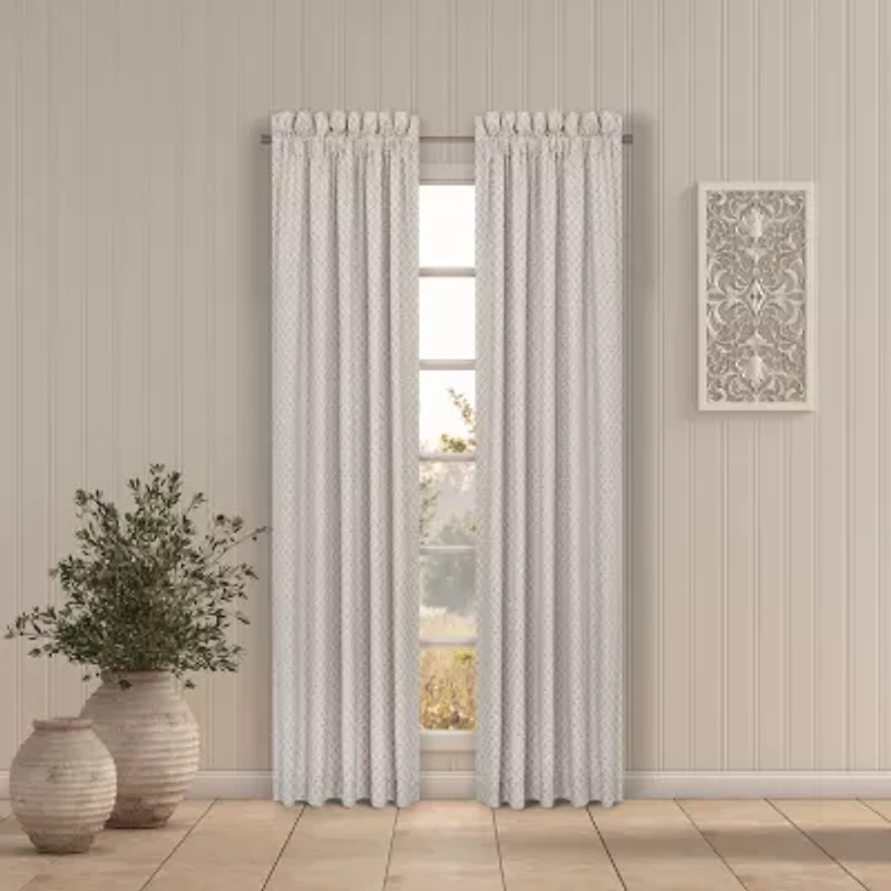 Queen Street Safia Rod Pocket Blackout Set of 2 Curtain Panel