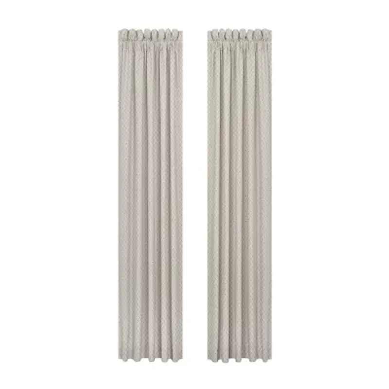 Queen Street Safia Rod Pocket Blackout Set of 2 Curtain Panel