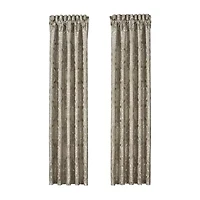 Queen Street Medellin Rod Pocket Blackout Set of 2 Curtain Panel
