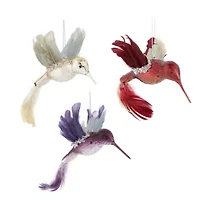 North Pole Trading Co. Hummingbird Set 3-pc. Christmas Ornament