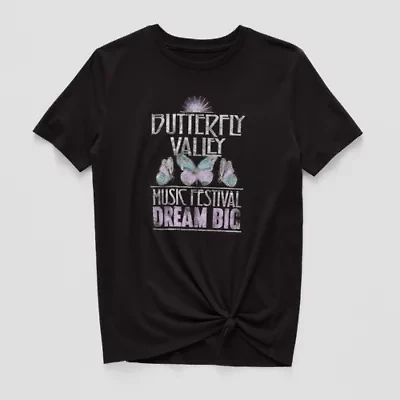 Thereabouts Oversize Little & Big Kid Girls Round Neck Short Sleeve Oversized Graphic T-Shirt