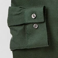 J. Ferrar Ultra Comfort Mens Long Sleeve Regular Fit Stretch Fabric Wrinkle Free Button-Down Shirt