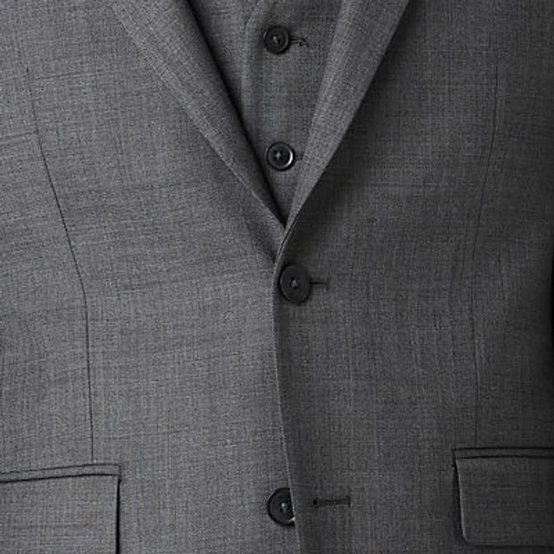 Collection By Michael Strahan Sharkskin Mens Stretch Fabric Modern Fit Suit Vest