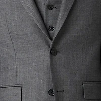 Collection By Michael Strahan Sharkskin Mens Stretch Fabric Modern Fit Suit Vest