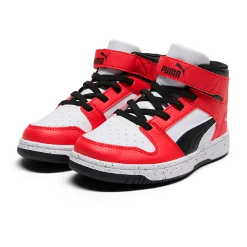 PUMA Rebound Layup Elevated Little Kid Boys Basketball Shoes