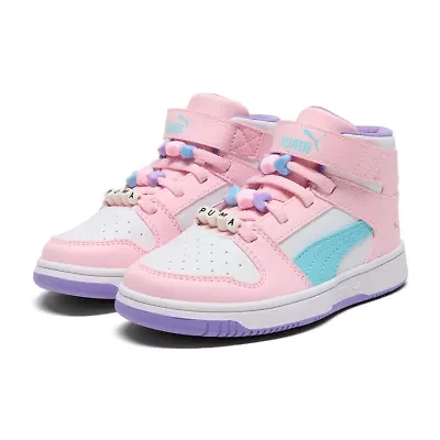 PUMA Rebound Layup Friendship Bracelet Little Girls Basketball Shoes