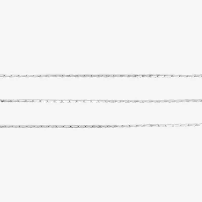 Silver Reflections Womens Pure Silver Over Brass 20 Inch Snake Chain Necklace