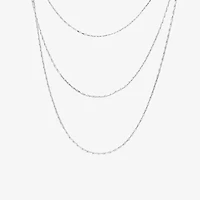 Silver Reflections Womens Pure Silver Over Brass 20 Inch Snake Chain Necklace
