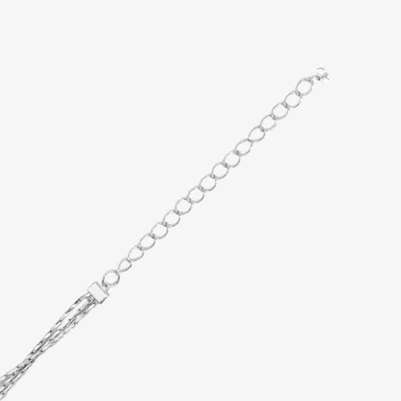 Silver Reflections Womens Pure Silver Over Brass 20 Inch Snake Chain Necklace