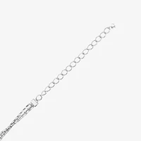 Silver Reflections Womens Pure Silver Over Brass 20 Inch Snake Chain Necklace