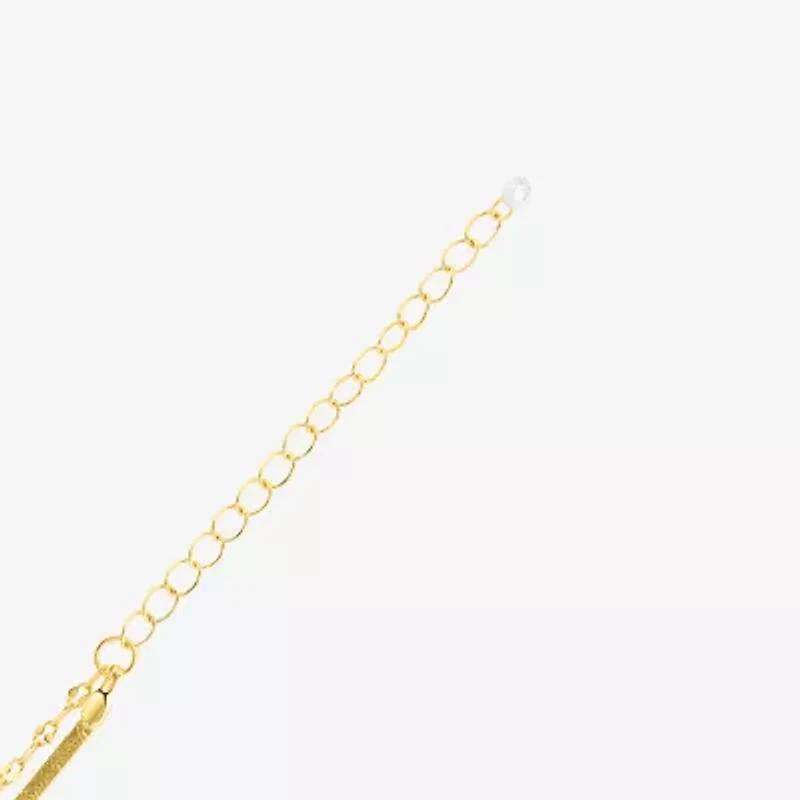 Womens 18K Gold Over Brass 2-pc. Necklace Set