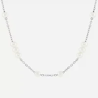 Silver Reflections Womens Pure Silver Over Brass 18 Inch Cable Chain Necklace