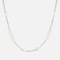 Silver Reflections Womens Pure Silver Over Brass 18 Inch Cable Chain Necklace