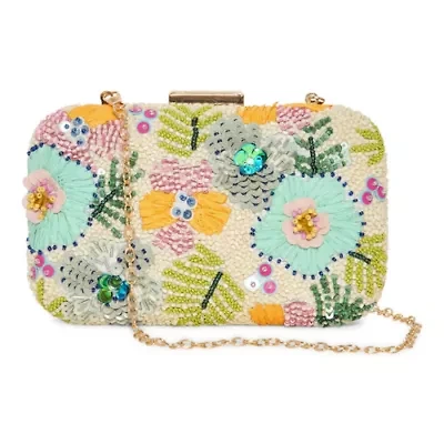 SOL and MER Beaded Clutch Beaded Evening Bag