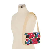 SOL and MER Beaded Baguette Shoulder Bag