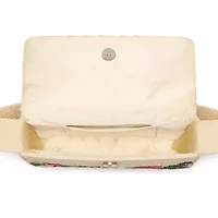 SOL and MER Beaded Baguette Shoulder Bag
