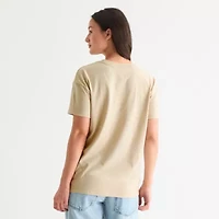 Womens Juniors Crew Neck Short Sleeve Regular Fit Toy Story Woody Graphic T-Shirt