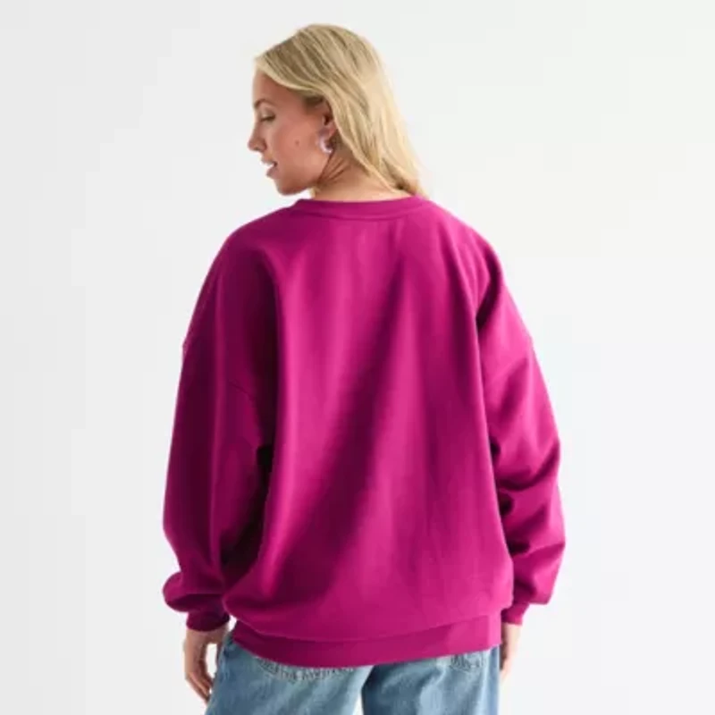 Paris 1987 Quilt Crew Sweatshirt Womens Neck Long Sleeve Juniors