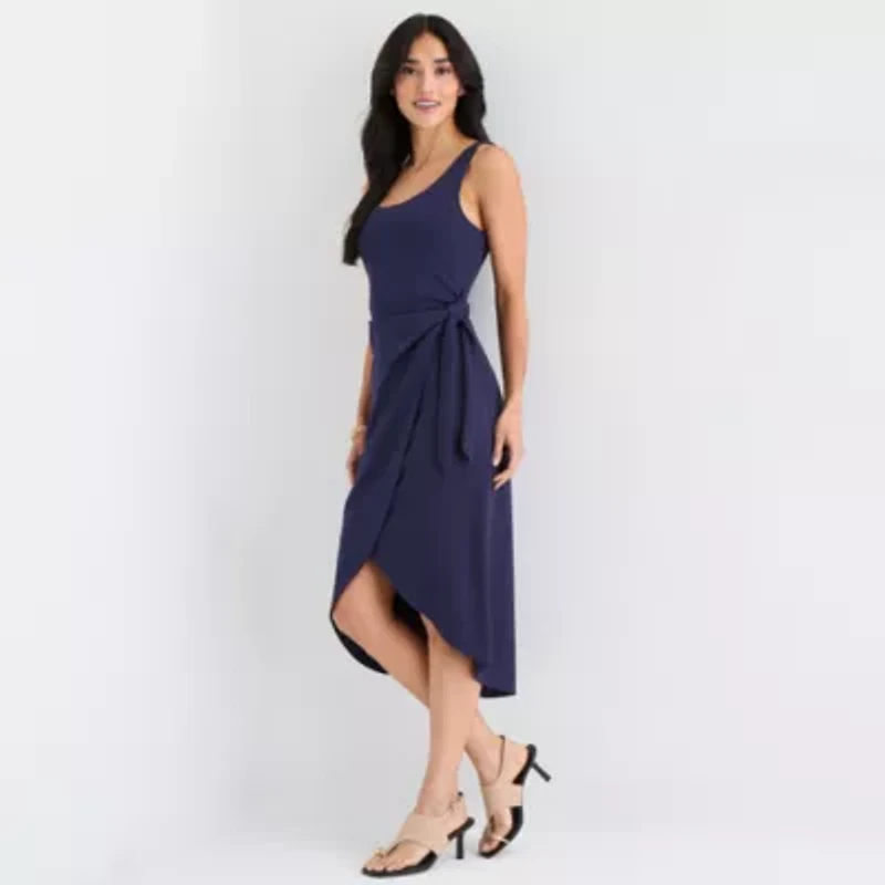 Isabel & Nina Womens Sleeveless Midi Sheath Dress