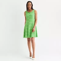 Perceptions Womens Petite Floral Jacket Dress