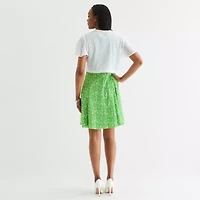 Perceptions Womens Petite Floral Jacket Dress