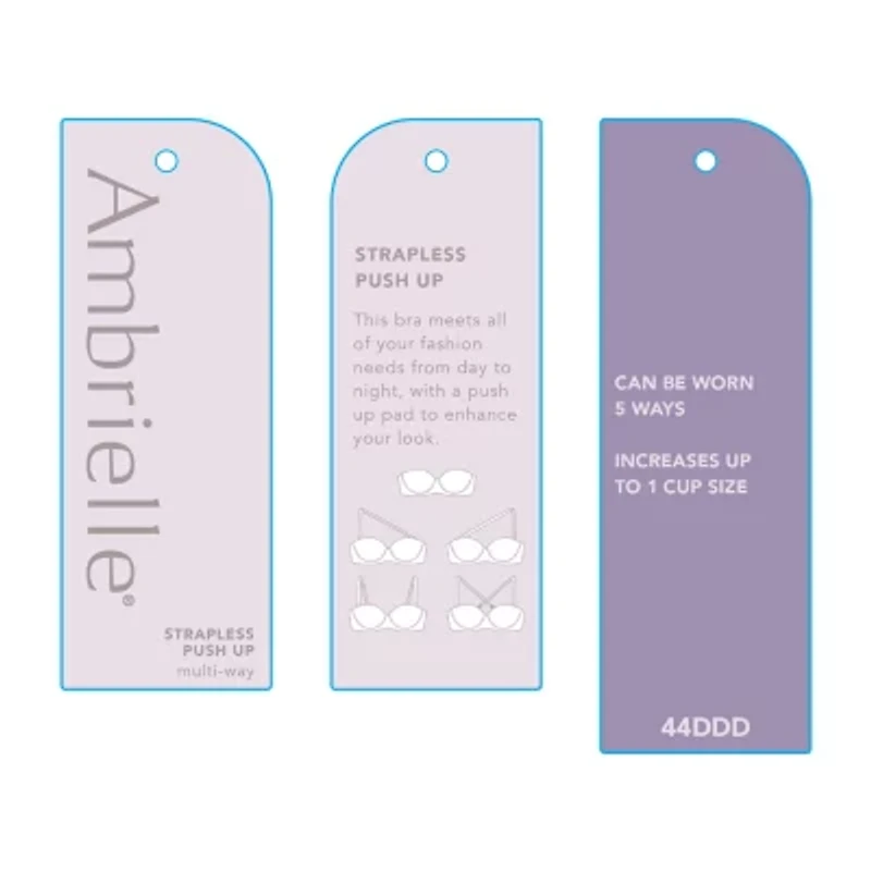 Ambrielle Underwire Strapless Push Up Bra