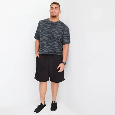 Xersion Cotton Fleece Mens 9" Big and Tall Workout Shorts