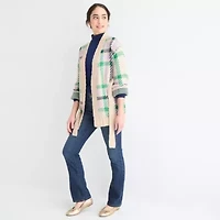 St. John's Bay Womens Long Sleeve Argyle Cardigan