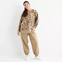 Xersion Womens Super Soft Fleece Jogger Plus