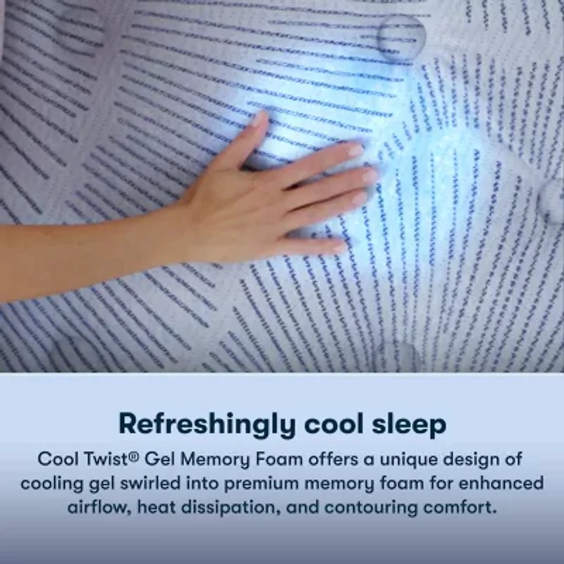Serta Perfect Sleeper Blue Lagoon Nights 14.5" Plush Pillow Top - Mattress + Adjustable Base