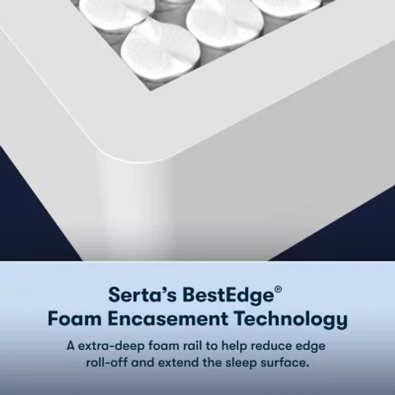 Serta Perfect Sleeper Blue Lagoon Nights 14.5" Plush Pillow Top - Mattress + Adjustable Base