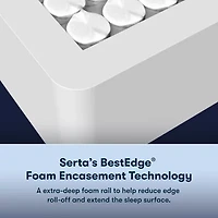 Serta Perfect Sleeper Blue Lagoon Nights 12" Firm Tight Top - Mattress + Adjustable Base