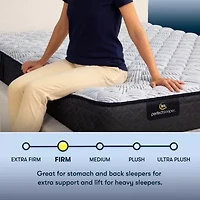 Serta Perfect Sleeper Blue Lagoon Nights 12" Firm Tight Top - Mattress + Adjustable Base