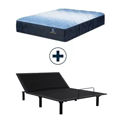 Serta Classic Exclusive 13.5" Medium Tight Top - Mattress + Adustable Base