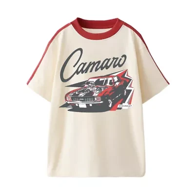 Camero Little & Big Kid Boys Crew Neck Short Sleeve Regular Fit Graphic T-Shirt