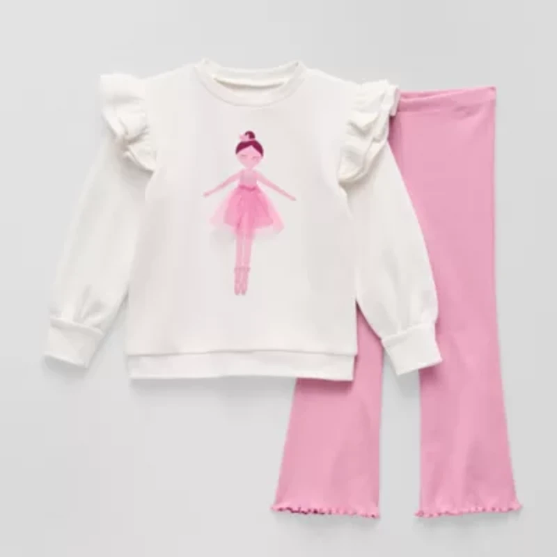 Okie Dokie Toddler & Little Girls 2-pc. Pant Set