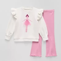 Okie Dokie Toddler & Little Girls 2-pc. Pant Set