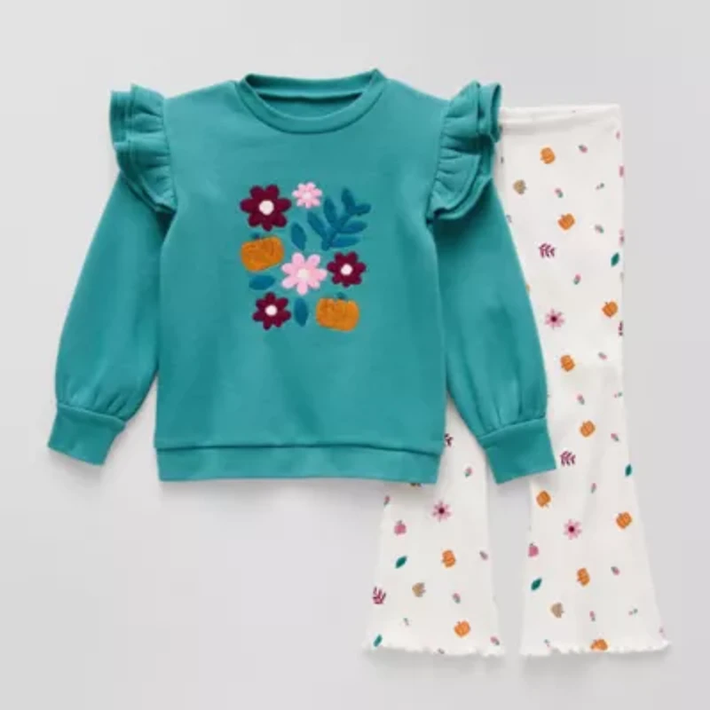 Okie Dokie Toddler & Little Girls 2-pc. Pant Set