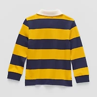 U.S. Polo Assn. Rugby Toddler Boys Long Sleeve Classic Fit Shirt