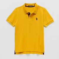 U.S. Polo Assn. Little & Big Kid Boys Short Sleeve Classic Fit Embroidered Shirt