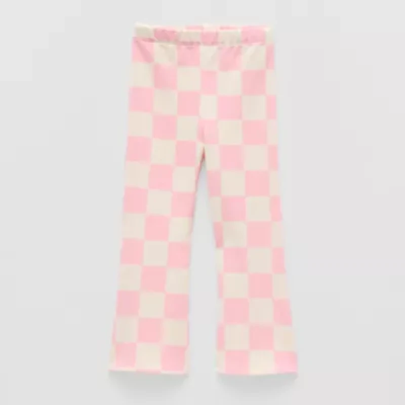 Grayson Little Toddler Girls Wide Leg Mid Rise Relaxed Fit Pull-On Pant