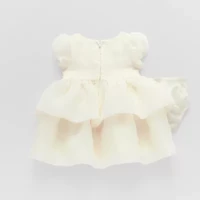 Bonnie Jean Baby Girls Short Sleeve Puffed Flower Girl Empire Waist Dress