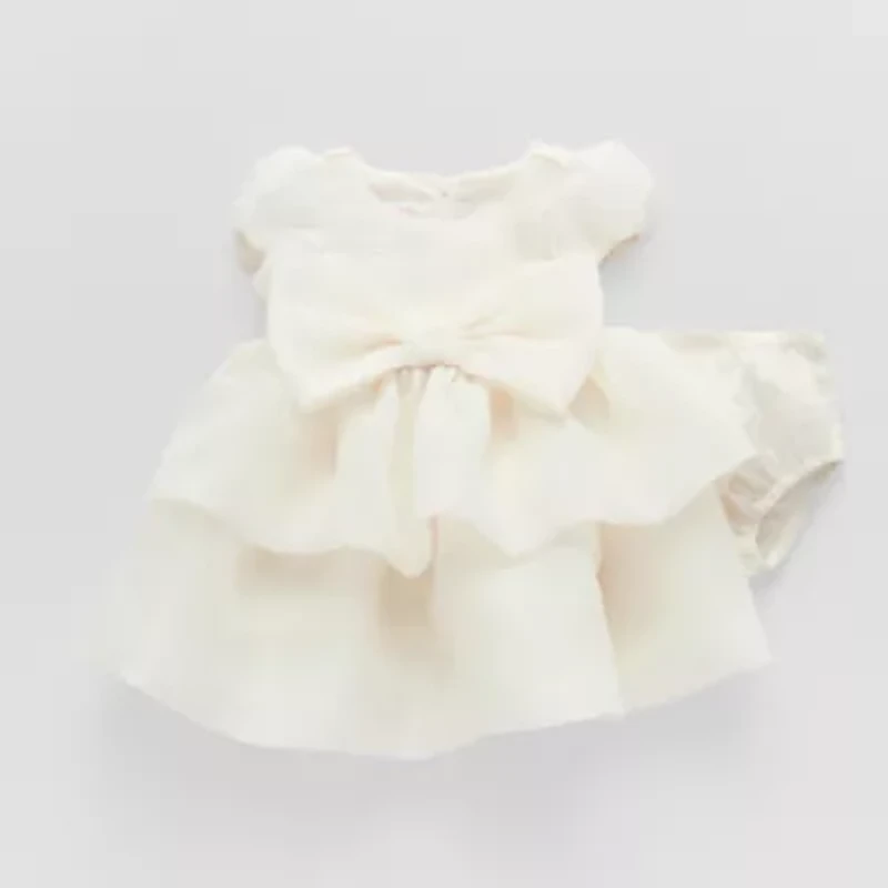 Bonnie Jean Baby Girls Short Sleeve Puffed Flower Girl Empire Waist Dress