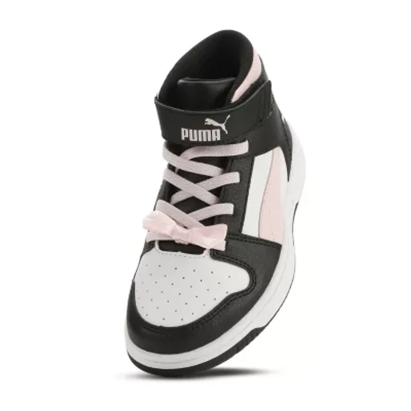 PUMA Rebound Layup Little Kid Girls Basketball Shoes